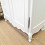 Embrace the classical beauty of the James Armoire, blending a modern white palette with traditional French curves for an opulent dining room statement