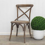 A fusion of durability and design, this Cross Back Kitchen Stool in distressed oak offers an enduring addition to your culinary quarters