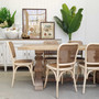 Classic and Comfortable Saxon Chair with padding, seamlessly fitting into coastal and contemporary living rooms