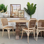 Scandi-inspired Bentwood Chair by Canalside Interiors, blending simplicity and comfort in antique white