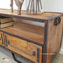 Yorktown Media Unit  INDUSTRIAL RUSTIC Style, LIVING Room, LIVING TV Media & Storage