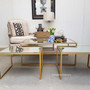 Brienne Nesting Coffee Table with Aged Mirror  TABLES, TABLES Coffee Tables, LIVING Room, LIVING Coffee & Side Tables