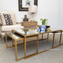 Brienne Nesting Coffee Table with Aged Mirror  TABLES, TABLES Coffee Tables, LIVING Room, LIVING Coffee & Side Tables