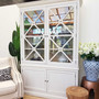 Bungalow Display Unit Distressed Stone  HAMPTONS Style, PLANTATION Style, LIVING Room, LIVING Cupboards & Bookcases, STORAGE, STORAGE Bookshelves & Cupboards