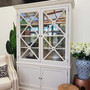 Bungalow Display Unit Distressed Stone  HAMPTONS Style, PLANTATION Style, LIVING Room, LIVING Cupboards & Bookcases, STORAGE, STORAGE Bookshelves & Cupboards