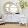 View of the Peninsula Sideboard, focusing on its sleek lines and quality construction, suitable for modern and traditional decors