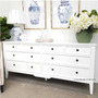 Styled within a chic living room, demonstrating the sideboard's versatility and appeal in modern and traditional settings.