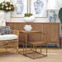 Huxley Mosaic Gold Inlay Nesting Side Tables  Plantation Style, TABLES Coffee Tables, TABLES Side Tables, LIVING Room, LIVING Coffee & Side Tables, hamptons,