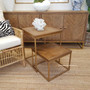 Huxley Mosaic Gold Inlay Nesting Side Tables  Plantation Style, TABLES Coffee Tables, TABLES Side Tables, LIVING Room, LIVING Coffee & Side Tables, hamptons,