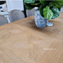Balmoral Parquetry Double Extension Dining Table tables, extension tables, hamptons, hamptons table, provincial, plantation, dining tables, trestle base, dining room