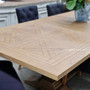Balmoral Parquetry Double Extension Dining Table tables, extension tables, hamptons, hamptons table, provincial, plantation, dining tables, trestle base, dining room
