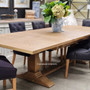 Balmoral Parquetry Double Extension Dining Table tables, extension tables, hamptons, hamptons table, provincial, plantation, dining tables, trestle base, dining room