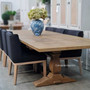 Balmoral Parquetry Double Extension Dining Table tables, extension tables, hamptons, hamptons table, provincial, plantation, dining tables, trestle base, dining room
