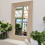 Elevated view capturing the mirror's dimensions, ideal for adding a stylish focal point to spacious and chic interiors.