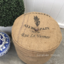 Zoe Hessian Industrial Ottoman Pouf  INDUSTRIAL RUSTIC Style, Recycled Furniture, Accessories, CHAIRS, CAFE FURNITURE, CHAIRS Stools, BEDROOM Headboards & Ottomans, CAFE FURNITURE Stools & Chairs