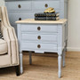 French-inspired Elissa Side Table with tapered legs, combining old-world charm with modern living