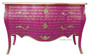 Piccini Commode Pink with Gold Rhymes