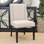 Leclerc Dining Chair's profile in an open-concept living and dining area, demonstrating its ability to blend into various living spaces seamlessly.