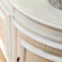 Close up detail of the rattan detailing