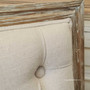 Cream linen upholstery close-up, emphasizing the texture and quality of the Pearson Range.