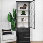 Integrated into a classical study, the cabinet adds a touch of gothic allure, perfect for housing books and collectibles.