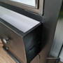 Detail shot of the three drawers, illustrating the ample storage space provided for organizing essentials out of sight.