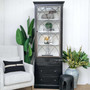 Lifestyle image depicting the Wessex Cabinet in a coastal-inspired interior, where its classical elements blend seamlessly with light, airy decor.
