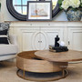 Open storage compartment of the Danbury Coffee Table, illustrating ample space | Functional Design