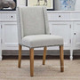 Leclerc Cream Chair with Brass Stud Detail, Timeless Appeal for Modern Living Spaces, Front Angled Perspective