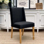 Experience timeless comfort with the Leclerc Dining Chair, featuring a linen blend seat and a classical design that suits any modern home