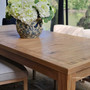 The Hayworth table's role as the centerpiece in a Hamptons-style home office, blending functionality with stylish design