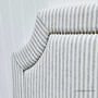 Detail of the Mayfair Hamptons Headboard's fabric, illustrating the quality and comfort of the linen blend material.