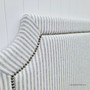 Zoomed-in view of the Mayfair Headboard's gold studs, reflecting Canalside Interiors' commitment to luxurious details