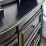 Elegant side view of the Francia Petite Sideboard, showcasing its quality build as a versatile storage unit in a Sydney coastal home