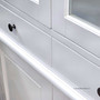 Close-up of the white distressed Key Largo Display Unit, highlighting the quality construction ideal for Sydney's modern homes