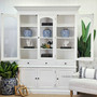 The spacious top of the Key Largo Unit, ideal for decorative vignettes, combines storage and style for a modern bedroom