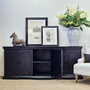 Leontine Sideboard's full silhouette against a neutral backdrop, emphasizing its Hamptons and coastal style flexibility