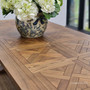 Stamford Parquetry Dining Table, 250cm, 2.5m, fixed dining table, tables, extension tables, kitchen, kitchen table, dining room, diningroom, hamptons, hamptons table, provincial, plantation, dining tables, trestle base, dining room, pedestal table