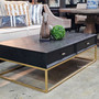 Side view of the St Lucia Coffee Table showing modern silhouette