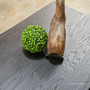 Top detailed view of the St Lucia Coffee Table showing textured black finish