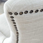 Bennet Upholstered Button Back Dining Chair, Classic Elegance with Modern Touches, Close-Up Shot