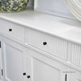 Side profile of the French Louis Buffet Grande, displaying its depth and the smooth glide of drawers on metal runners - Canalside Interiors.