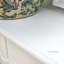 Close-up of the detailed distressing on the French Louis Buffet Grande, highlighting the craftsmanship and quality materials - Canalside Interiors.