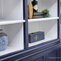 Close-up of the shelf edges, showcasing the fine detailing and quality craftsmanship of the Grange Wall Unit.