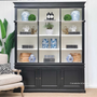 The Grange Wall Unit in black and white, a statement piece for a French Provincial lounge room - Canalside Interiors