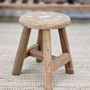 Vintage Teak Round Stool - IN STOCK