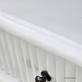 Close-up of the Louis Curved 250cm Sideboard’s ribbed fluting, showcasing its intricate textural detailing.