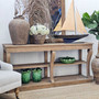Bramwell Console with classic decor pieces, suited for modern traditional homes.