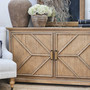 Angled view of the Fletcher Sideboard showing depth and silhouette.