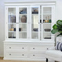 Top hutch doors ajar showing the natural flow of access and usability.